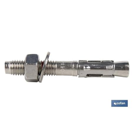 TACO ANCLAJE MTC  M 6X45  INOX   CAJA 200 UNID.