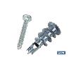TACO ZAMAK 13X32 PARA PLACAS C/TORNILLO 4,2X32   CAJA 100 UNID.