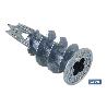 TACO ZAMAK 13X32 PARA PLACAS C/TORNILLO 4,2X32   CAJA 100 UNID.