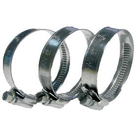 ABRAZADERA INOX A-2 BANDA 9MM  50-70   CAJA 100 UNID.
