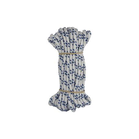 MADEJA CUERDA TRENZADA POLI 10MM 10M BLANCO