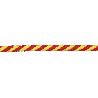 CARRETE CUERDA TR. HELICOIDAL 6 MM 200 MTS ROJO/AM