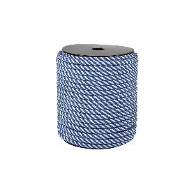 CUERDA HELICOIDAL 6MM 100 M. BCO/AZUL