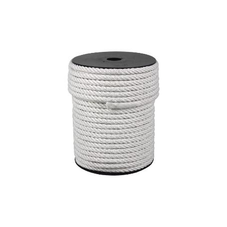 CARRETE CUERDA NYLON MATE 3/C 6 MM 200 MTS BCO
