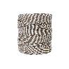 BOBINA CORDON TRENZADO POLI 5MM 200 M BCO/MARRON