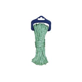 BLISTER MADEJA CORDON POLI 5MM 25M BCO/VERDE