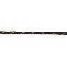 CORDÓN TRENZADO HIPPIE NEGRO/NARANJA 3 MM X 100 M