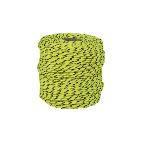 CORDÓN TRENZADO HIPPIE AMARILLO/NEGRO 3MM X 25 M