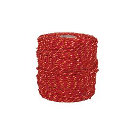CORDÓN TRENZADO HIPPIE ROJO/AMARILLO 3MM X 100 M