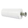 TOPE PERSIANA 40 MM BLANCO CON TORNILLO M-6 VENTA UNITARIA
