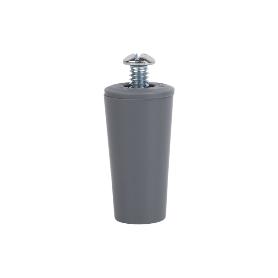 TOPE PERSIANA 40 MM GRIS CON TORNILLO M-6 VENTA UNITARIA