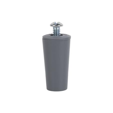 TOPE PERSIANA 40 MM GRIS CON TORNILLO M-6 VENTA UNITARIA