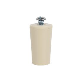 TOPE PERSIANA 40 MM MARFIL CON TORNILLO M-6 VENTA UNITARIA