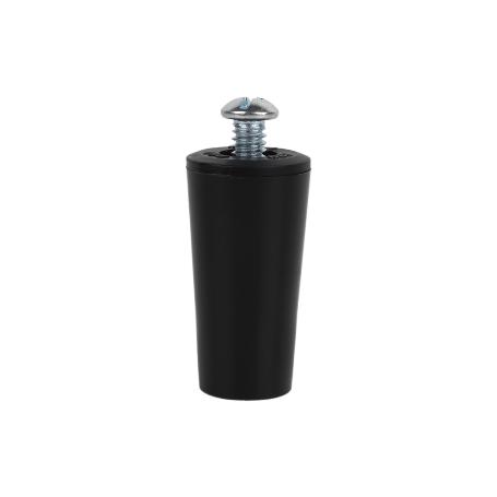 TOPE PERSIANA 40 MM NEGRO CON TORNILLO M-6   CAJA 20 UNID.