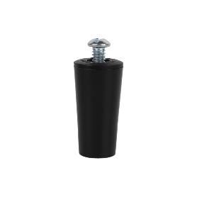 TOPE PERSIANA 40 MM NEGRO CON TORNILLO M-6 VENTA UNITARIA