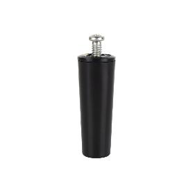 TOPE PERSIANA 60 MM NEGRO CON TORNILLO M-6   CAJA 20 UNID.