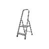 ESCALERA ALUMINIO 2 PELDAÑOS Y 0,41 M ALTURA ÚTIL