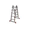 ESCALERA ALUMINIO MULTIPOSICIÓN 4 X 4 PELDAÑOS Y 3,83 M