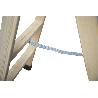 ESCALERA MADERA DOBLE 4 PELDAÑOS 1,00 M