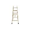 ESCALERA MADERA DOBLE 5 PELDAÑOS 1,25 M