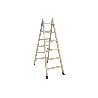 ESCALERA MADERA DOBLE 6 PELDAÑOS 1,50 M