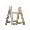 ESCALERA MADERA DOBLE 6 PELDAÑOS 1,50 M