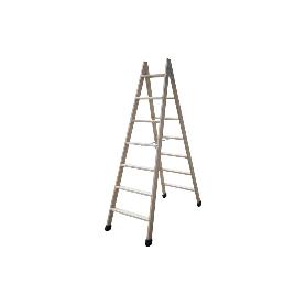 ESCALERA MADERA DOBLE 7 PELDAÑOS 1,75 M