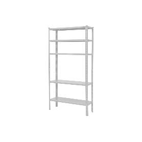 KIT ESTANT. METAL C/TORN. 5 BALDAS 180X90X30 BLC