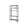 KIT ESTANT. METAL C/TORN. 5 BALDAS 180X90X40 GRIS