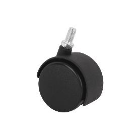 RUEDA PLASTIC Ø30MM TORNILLO 6X15   CAJA 4 UNID.