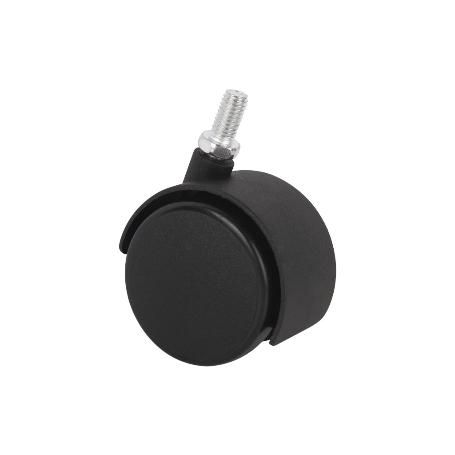 RUEDA PLASTIC Ø40MM TORNILLO 8X15   CAJA 4 UNID.