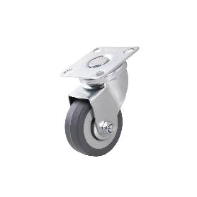 RUEDA GOMA/GRIS PLACA Ø50X18MM   CAJA 4 UNID.