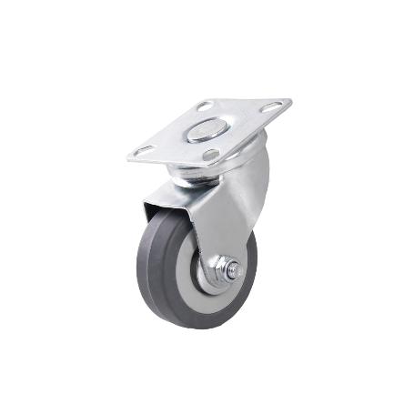 RUEDA GOMA/GRIS PLACA Ø50X18MM   CAJA 4 UNID.