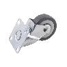 RUEDA GOMA/GRIS PLACA Ø50X18MM   CAJA 4 UNID.