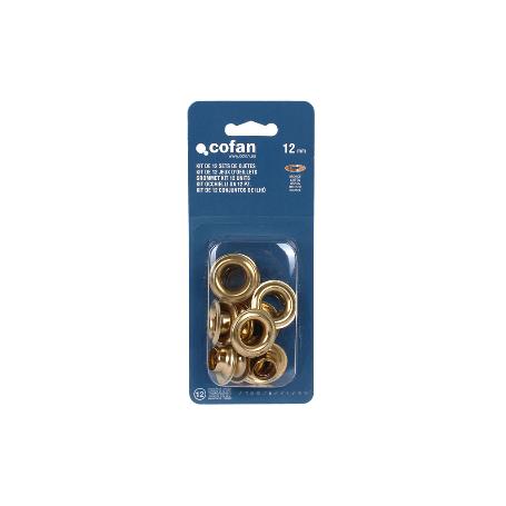 KIT DE 12 SETS DE OJETES 12 MM