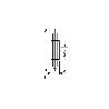 CUCHILLA RECAMBIO 19X5 ALU, CU, INOX