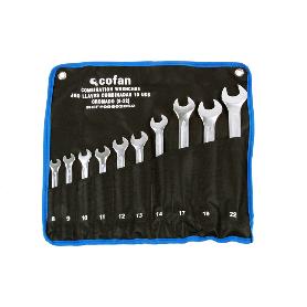 SET 10 PCS LLAVES COMBINADAS DE 8 A 22
