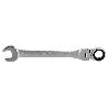 LLAVE COMBINADA ARTICULADA 180º DE CARRACA 9MM