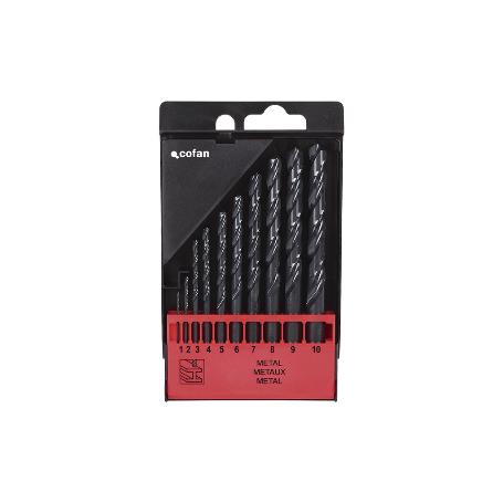 ESTUCHE BROCAS HSS - MEDIDAS: 1 - 10MM (10 PCS)