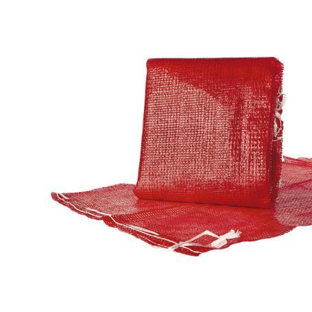 PACK DE 10 SACOS DE POLYMESH 55X83 CM ROJO CON PASADOR