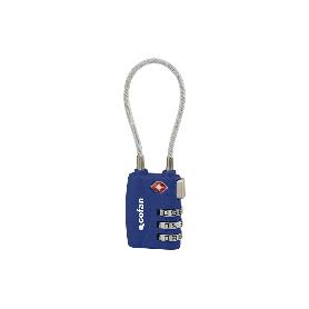 CANDADO COMBINACIÓN EQUIPAJE TSA CABLE 3 DÍGITOS 30 MM