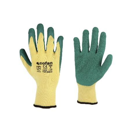 GUANTE LATEX RUGOSO VERDE TALLA 9   CAJA 12 UNID.