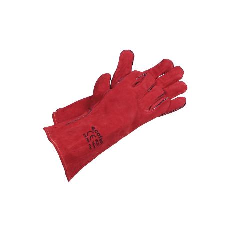 GUANTE ROJO SOLDADOR   CAJA 12 UNID.