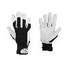 GUANTE VACUNO DORSO TELA + VELCRO T-9   CAJA 12 UNID.