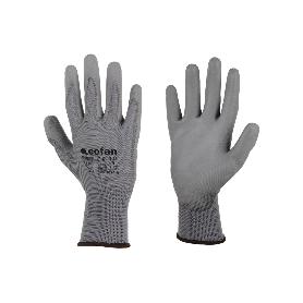 BLISTER G. 100%  POLIEST. IMPREG. PU GRIS T-6   CAJA 12 UNID.