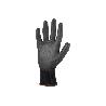 GUANTE 100% POLIEST. IMPREG. PU NEGRO T-11   CAJA 12 UNID.