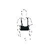 FAJA DE TRABAJO CON TIRANTES TALLA XL