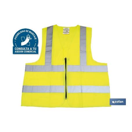 CHALECO AMARILLO CON CREMALLERA T-L