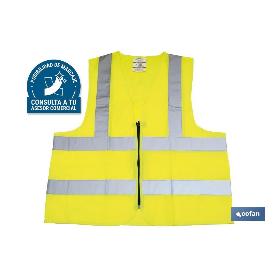 CHALECO AMARILLO CON CREMALLERA T-L