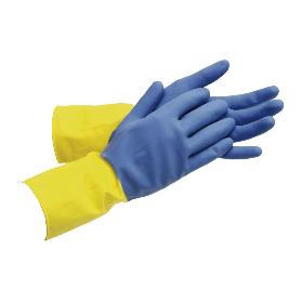 GUANTE BICOLOR LATEX REFORZADO T 10   CAJA 12 UNID.